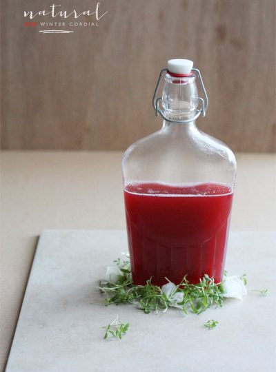 Natural Red Winter Cordial