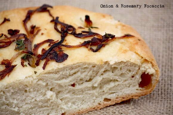 Simple Onion And Rosemary Focaccia