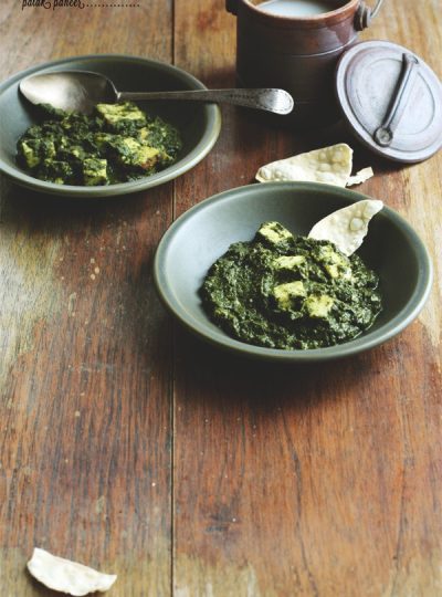 Spinach And Cheese Curry – Palak Paneer