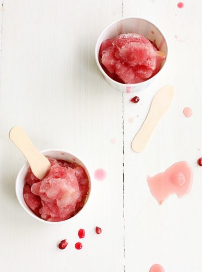 Pomegranate Dragon Fruit And Lychee Sorbet