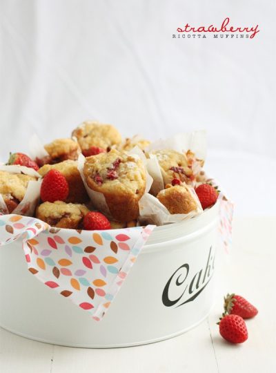 Ricotta Muffins With Strawberries