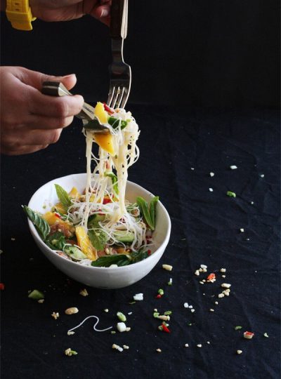 Thai Prawn Mango Salad With Nam Jim Dressing