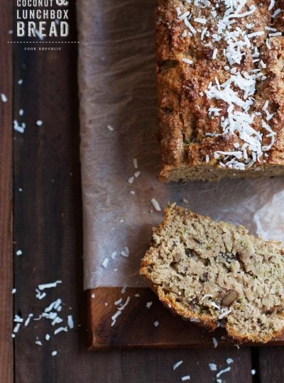Zucchini Coconut Lunchbox Bread