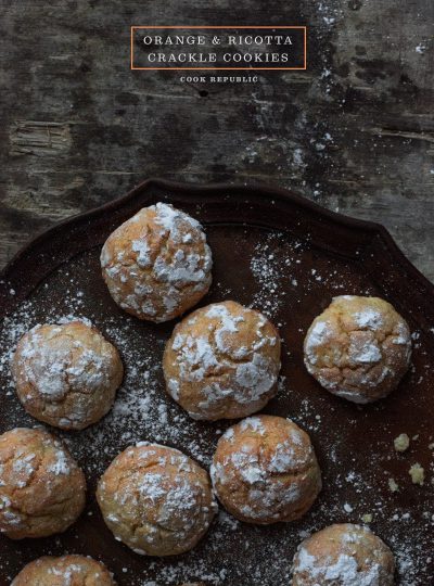 Orange And Ricotta Crackle Cookies
