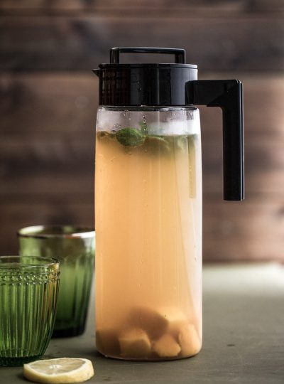 Homemade Iced Green Tea With Mango