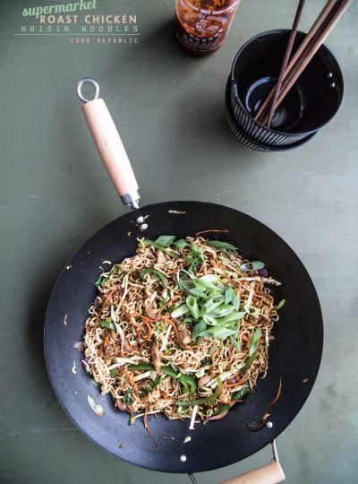 Supermarket Roast Chicken Hoisin Noodles