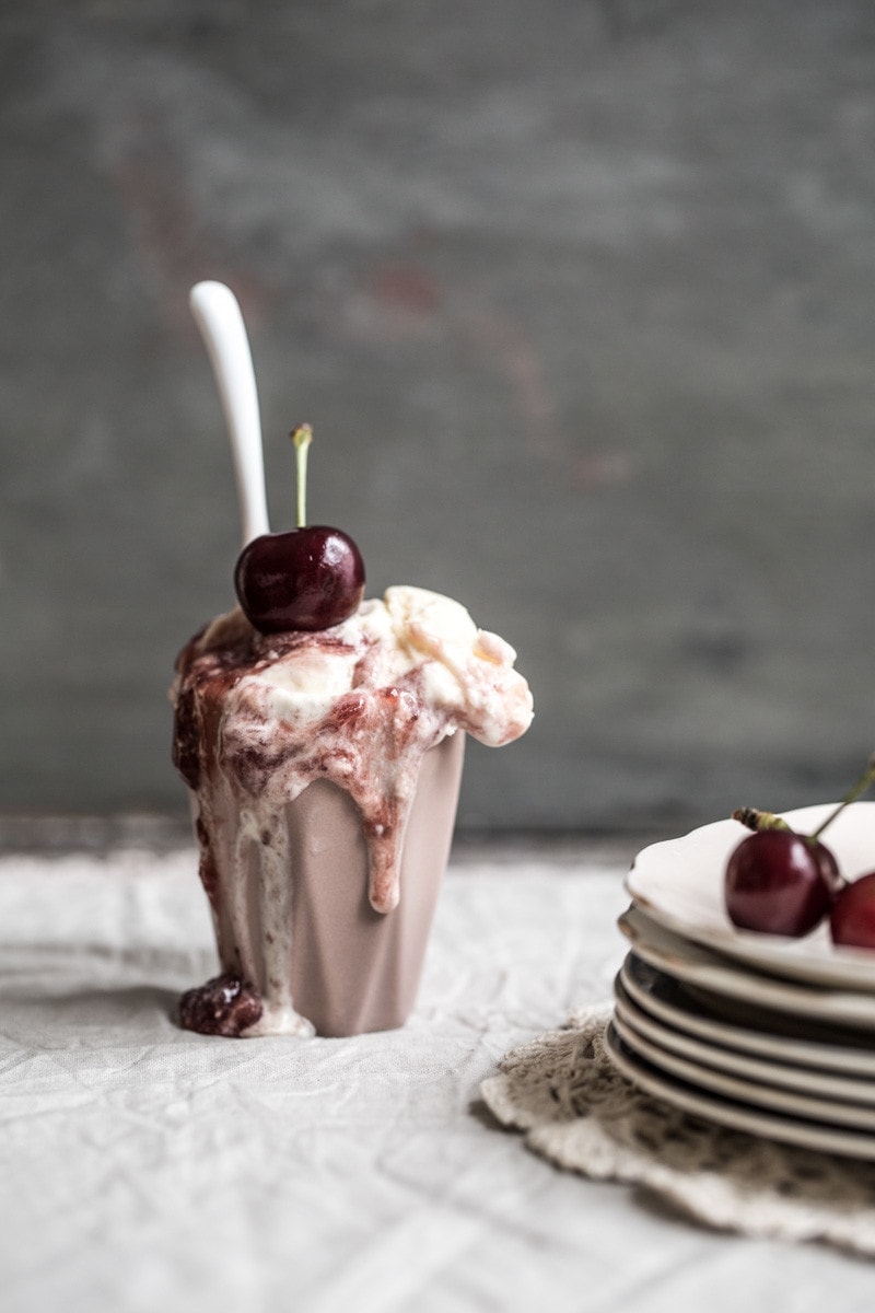 NoChurn Condensed Milk And Jam Ice Cream Cook Republic