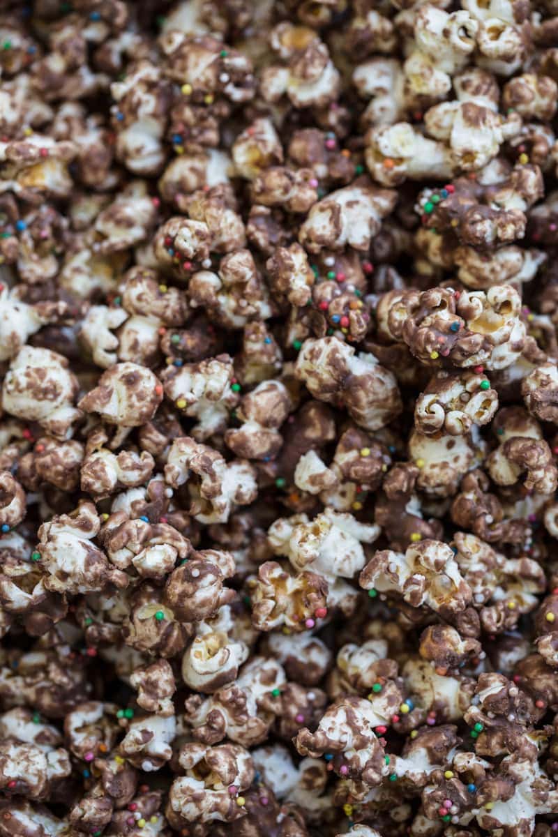 Milk Chocolate Popcorn With Sprinkles Cook Republic