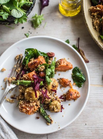 Turmeric Mushroom Salad With Beetroot And Sweet Potato