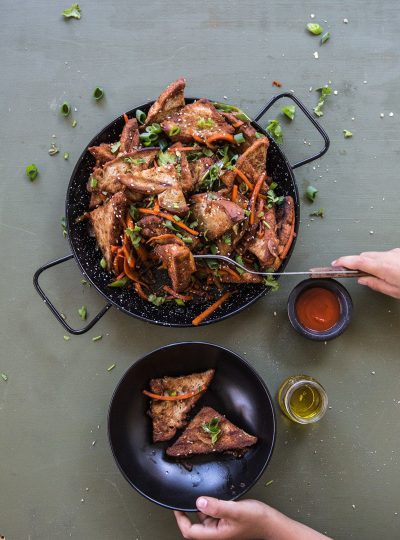 Rye Bread And Chilli Stir-Fry