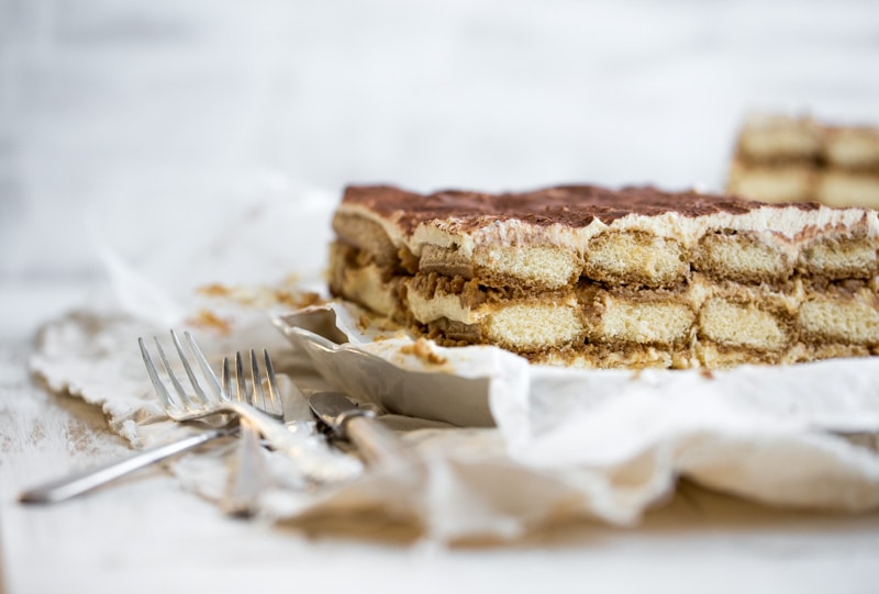 Gingerbread Tiramisu closeup.