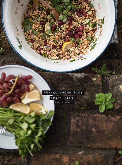 Puffed Brown Rice And Grape Salad Plus Win A Marble Fruit Bowl From Marble Basics