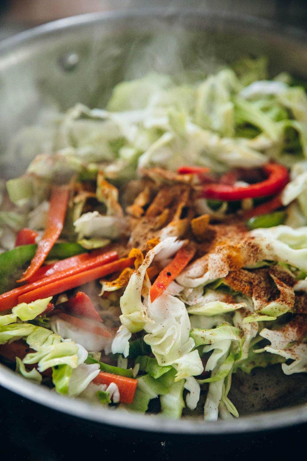 Gujarati Sambharo - Indian Spiced Cabbage StirFry / Cook Republic