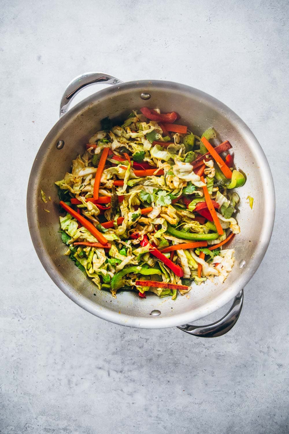 Gujarati Sambharo - Indian Spiced Cabbage StirFry / Cook Republic