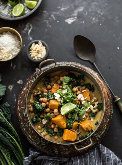 Chickpea And Coconut Korma Curry With Pumpkin