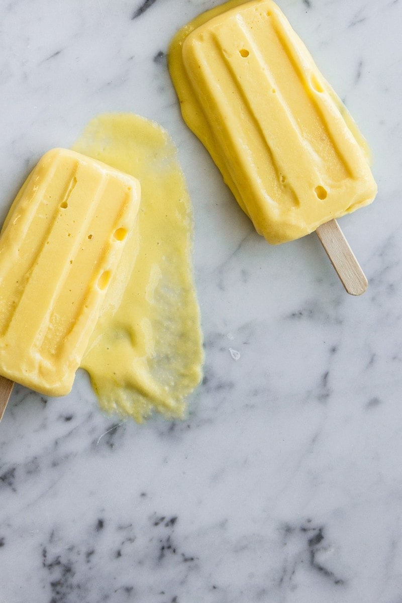 Mango And Sour Cream Blender Pops - Cook Republic