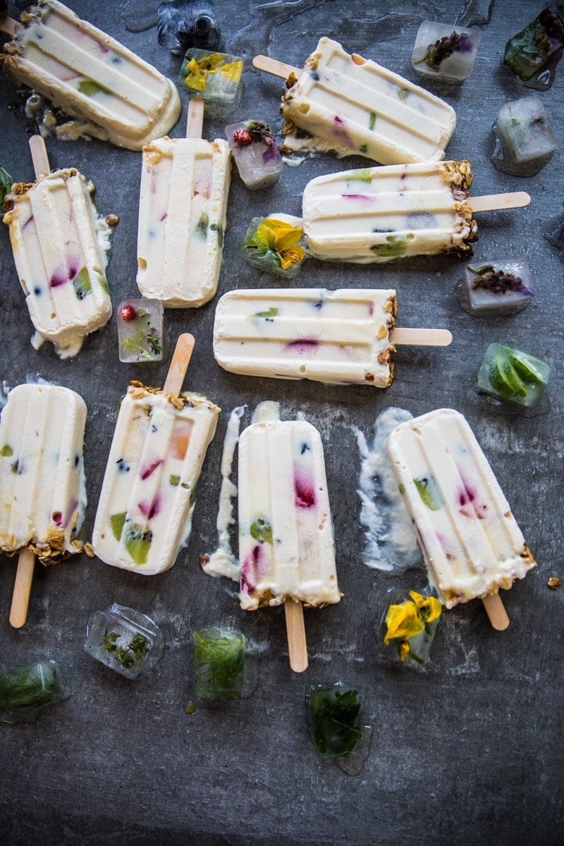 Yoghurt Granola And Honey Popsicles - Cook Republic