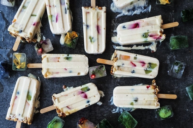 Yoghurt Granola And Honey Popsicles - Cook Republic