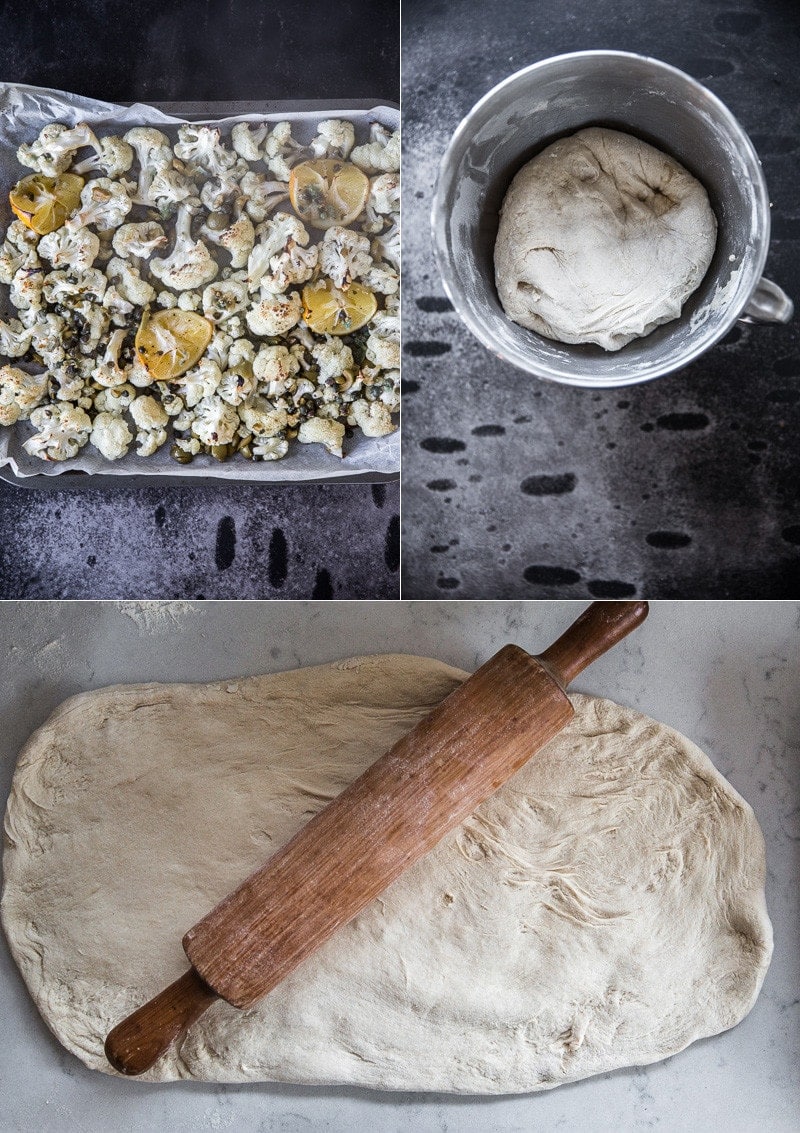 Roasted Cauliflower And Ricotta Grandma Pie - Cook Republic
