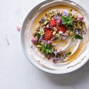 Sweet Strawberry And Rosewater Labneh Bowl - Cook Republic
