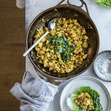 Vegan Scrambled Spice Eggs (Tofu And Turmeric) - Cook Republic