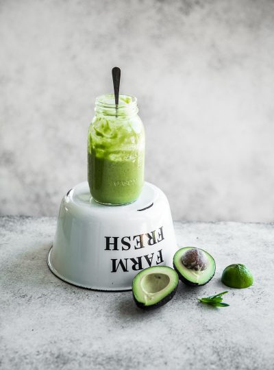 Avocado Smoothie With Watercress And Lime