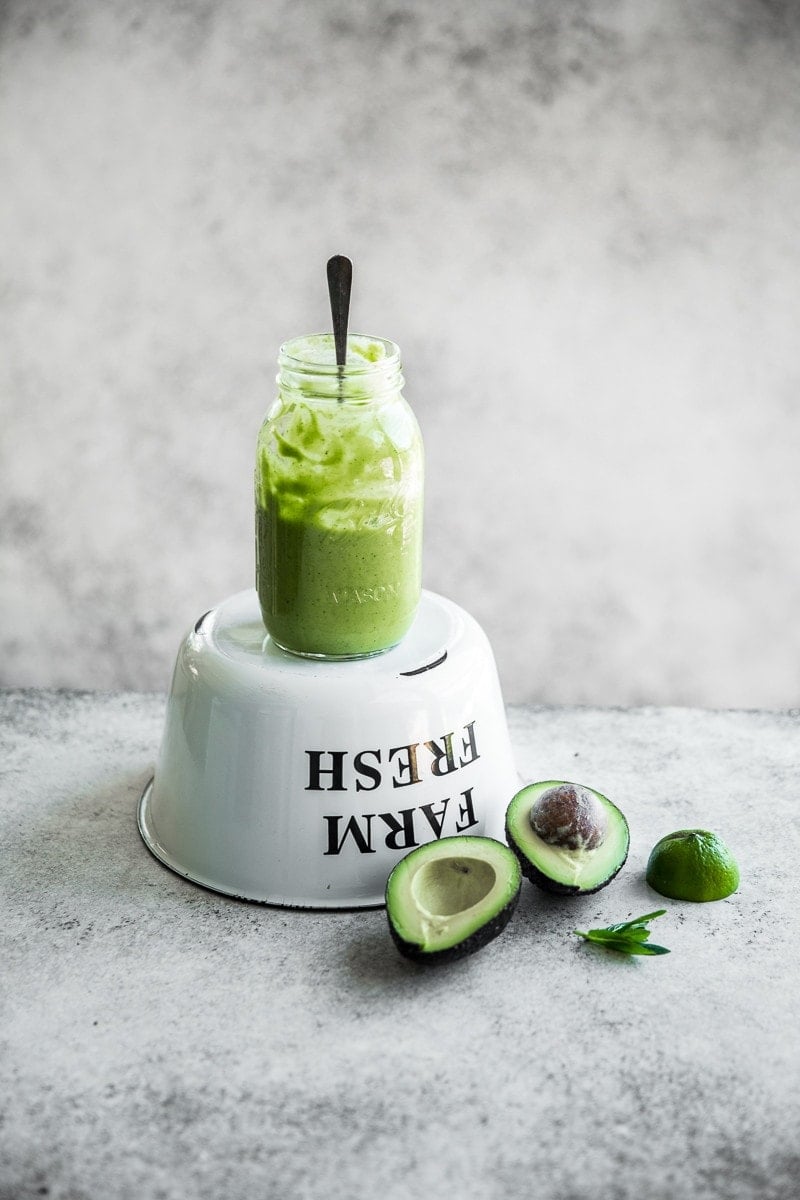 Avocado Watercress And Lime Smoothie - Cook Republic #vegan #glutenfree #greensmoothie