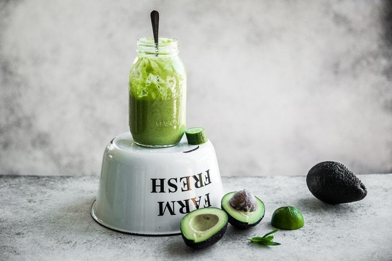 Avocado Watercress And Lime Smoothie - Cook Republic #vegan #glutenfree #greensmoothie