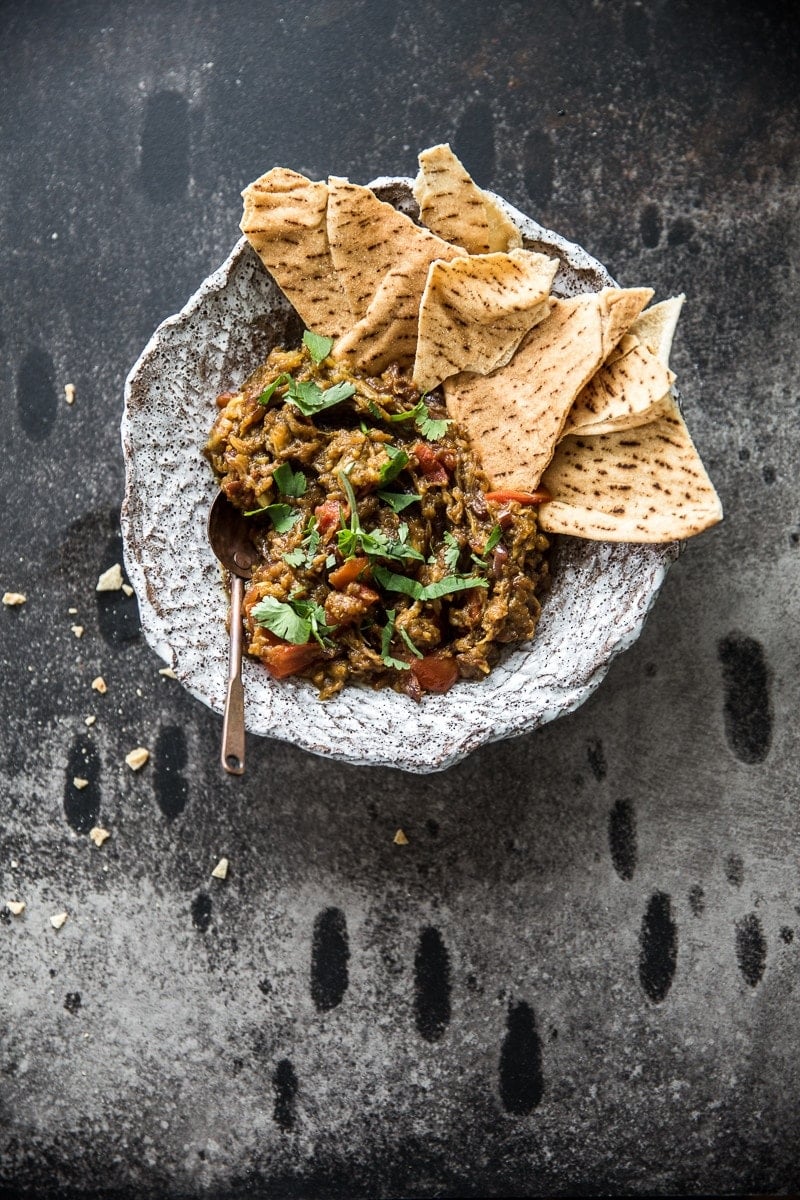 Smoky Eggplant Curry Dip - Cook Republic