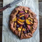 Peach Grape And Thyme Galette - Cook Republic