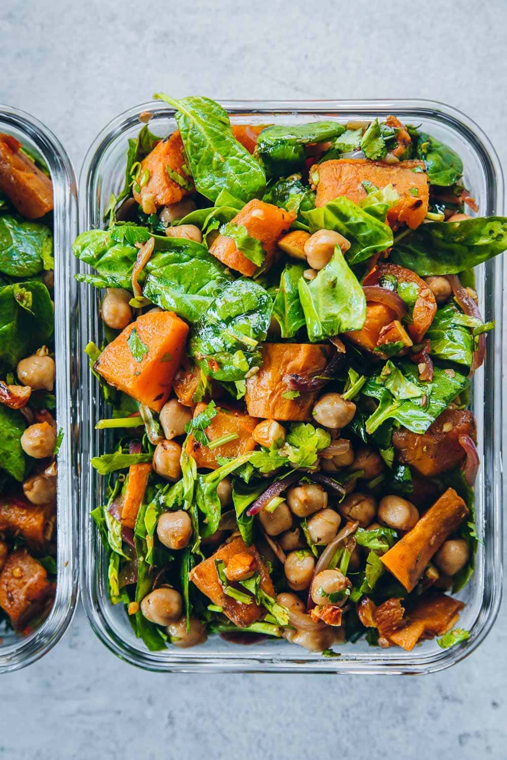 Roasted Sweet Potato Salad With Harissa Chickpeas - Cook Republic