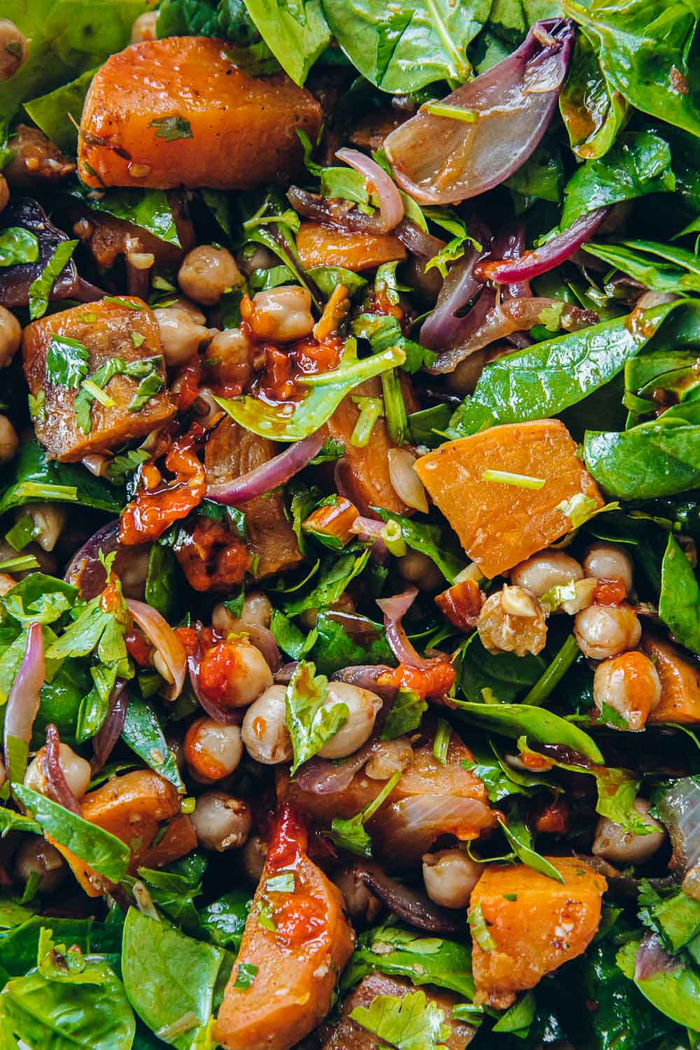 Roasted Sweet Potato Salad With Harissa Chickpeas - Cook Republic