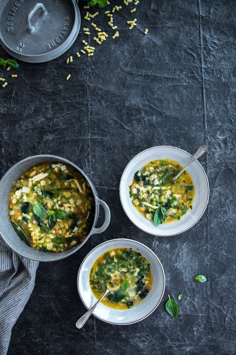 Green Minestrone Soup - Cook Republic #vegan #dinnerideas