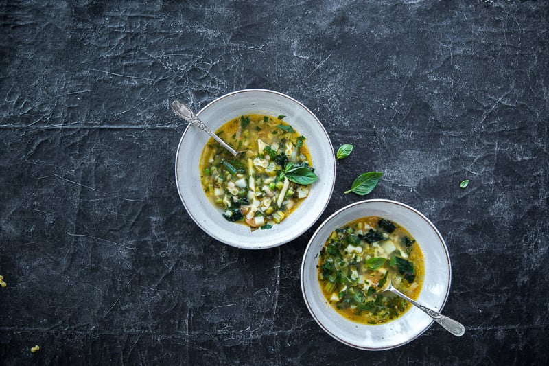 Green Minestrone Soup - Cook Republic #vegan #dinnerideas