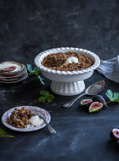 Fig Ginger And Pecan Crumble