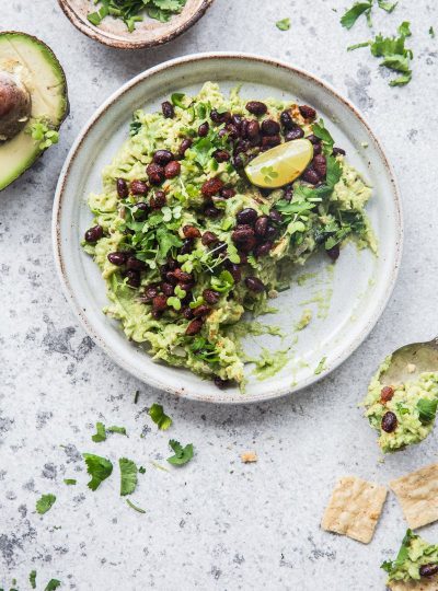 Guacamole With Smoky Black Beans