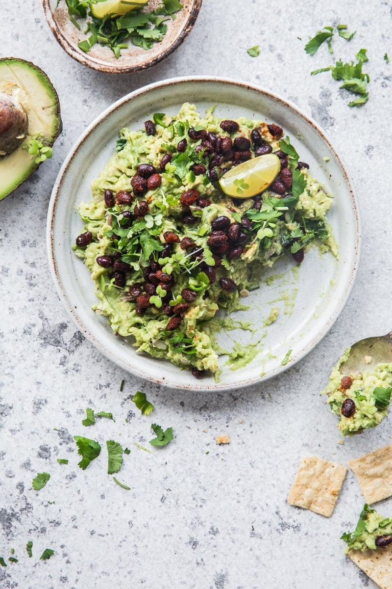 Guacamole With Smoky Black Beans - Cook Republic #vegan #glutenfree