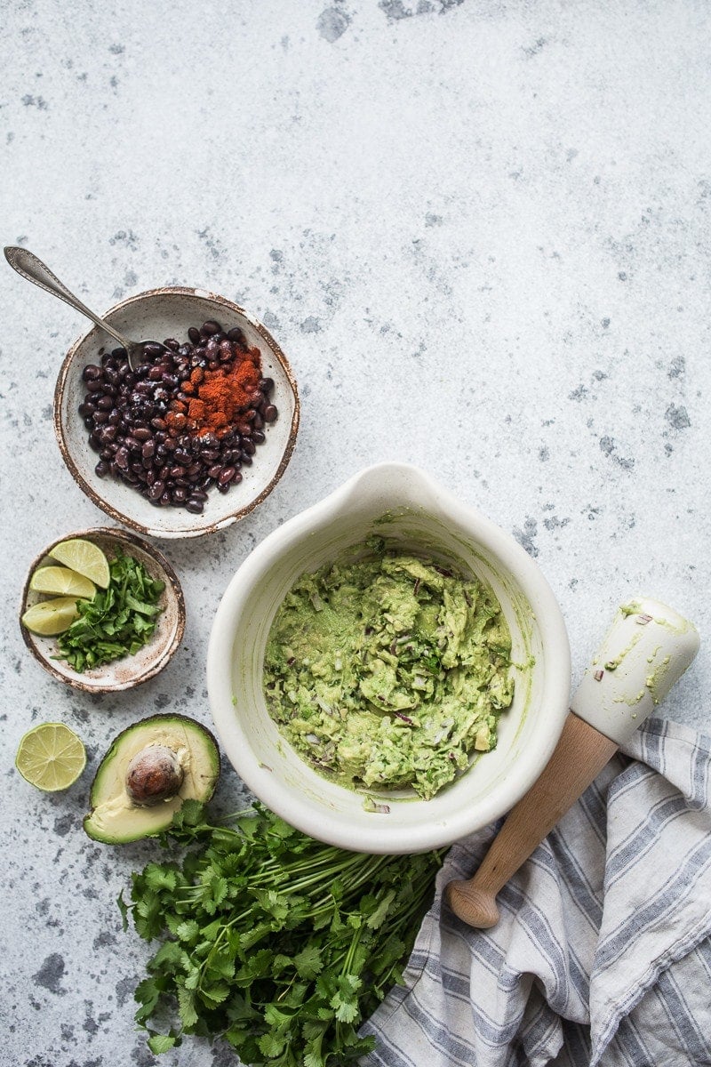 Guacamole With Smoky Black Beans - Cook Republic #vegan #glutenfree