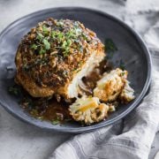 Butter Roasted Whole Cauliflower With Hot Garlic Sauce - Cook Republic