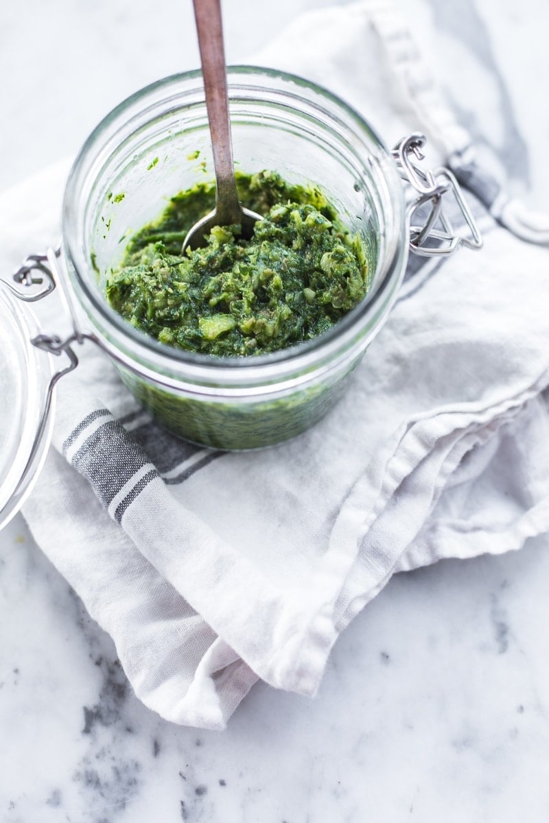Fresh Green Salsa Verde - Cook Republic #vegan #glutenfree #recipe #foodphotography #healthy