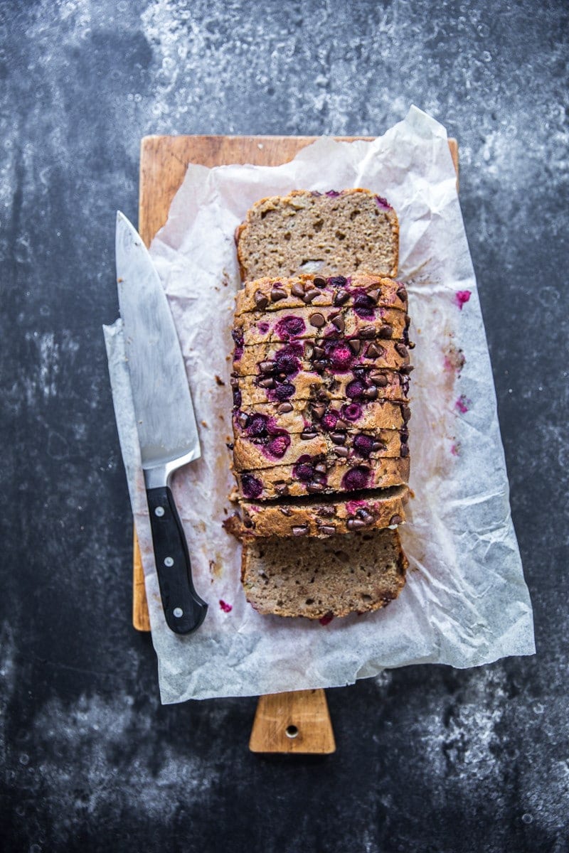 Banana Chocolate Raspberry Bread - Cook Republic