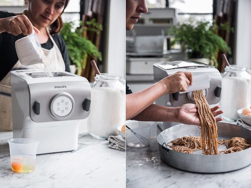 Hot Mushroom Dan Dan Noodles + Philips Pasta And Noodle Maker
