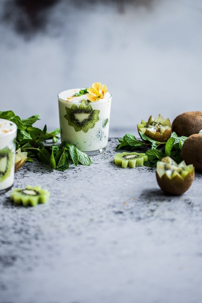 Kiwifruit Mint And Cardamom Lassi - Cook Republic 
