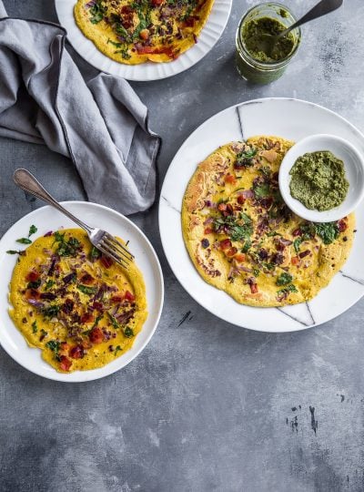 Vegan Chickpea Masala Omelette