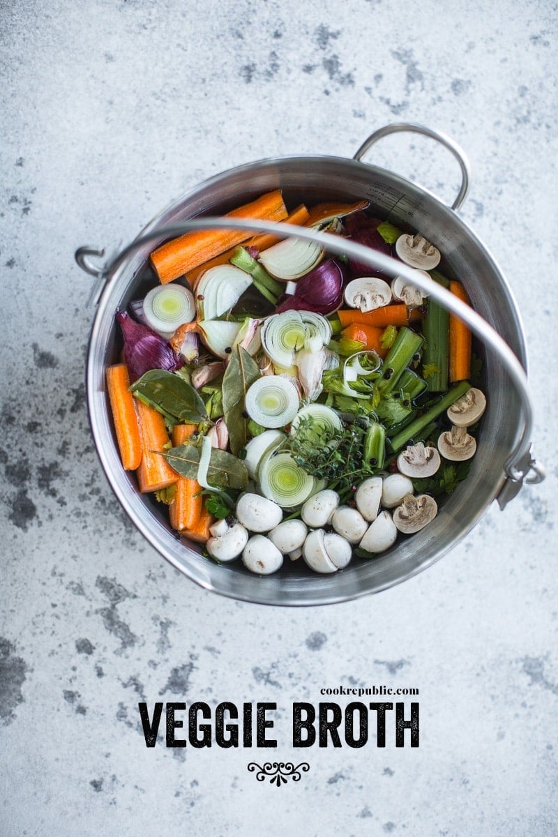 Market Veggie Broth - Cook Republic #glutenfree #vegan 