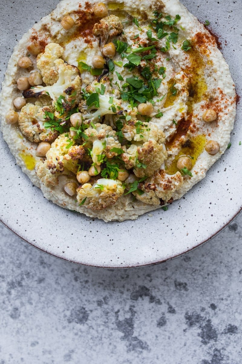 Roasted Cauliflower Hummus _ Cook Republic