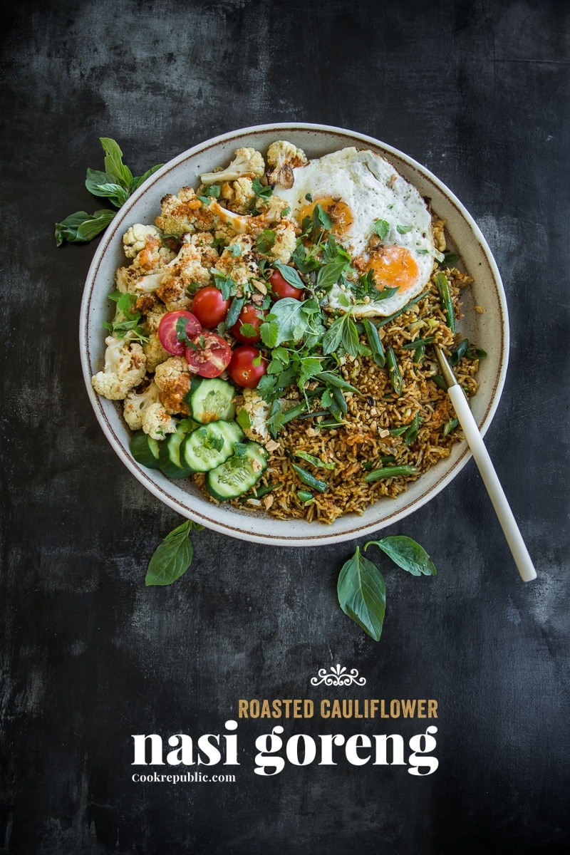 Roasted Cauliflower Nasi Goreng - Cook Republic #glutenfree #vegetarian