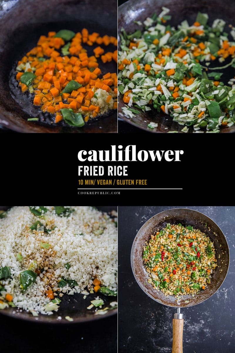 Vegan Cauliflower Fried Rice - Cook Republic #vegan #glutenfree
