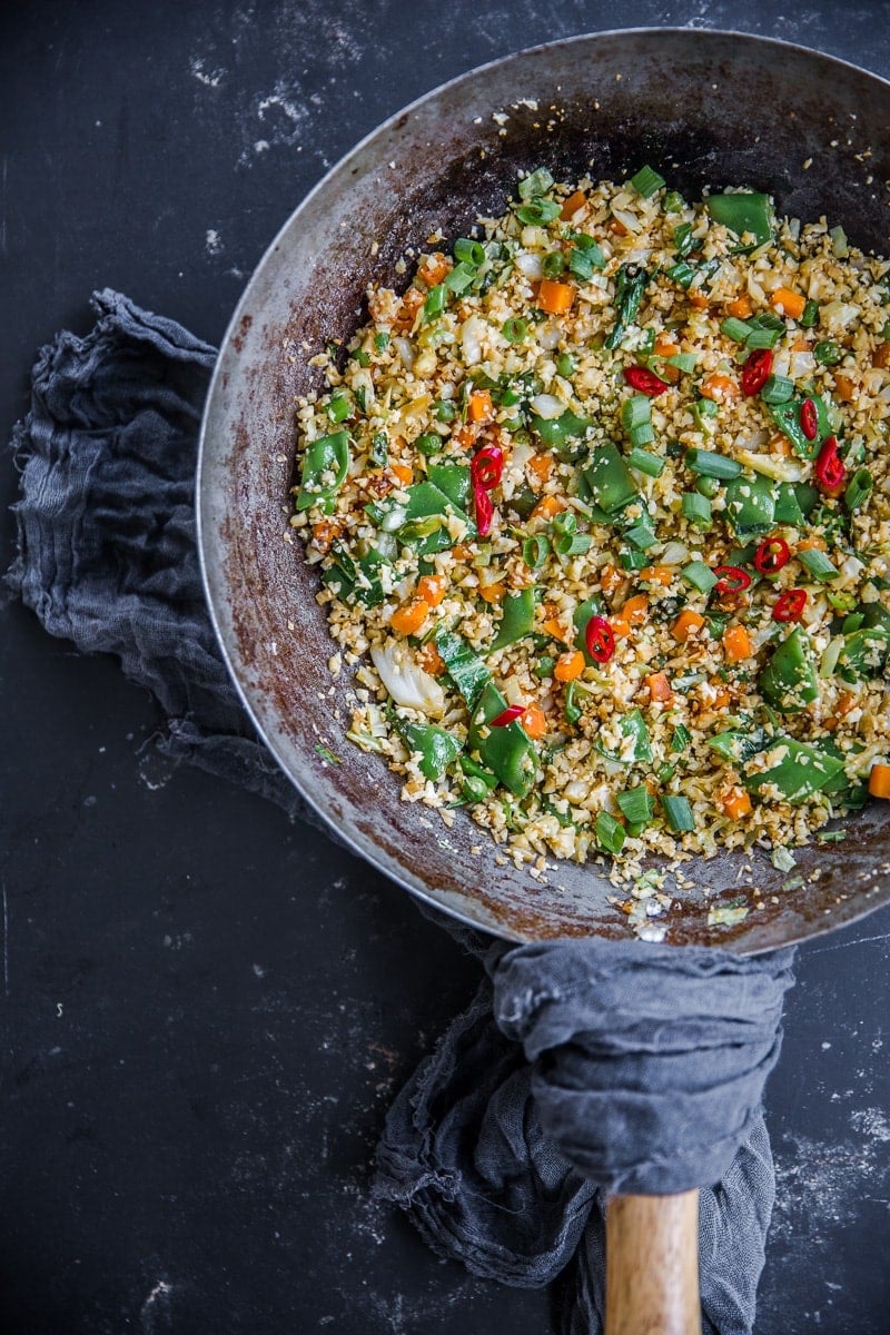 Vegan Cauliflower Fried Rice - Cook Republic #vegan #glutenfree