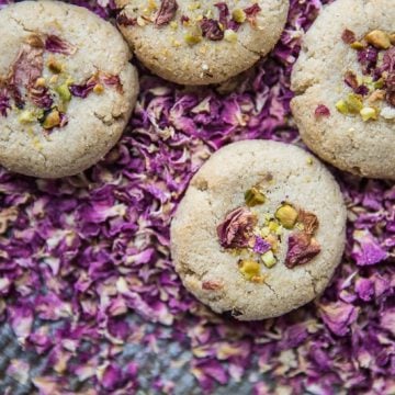 8 Ingredient Vegan Cardamom And Rose Cookies - Cook Republic